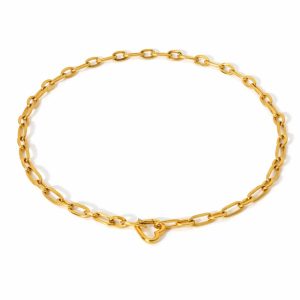 Collar Eslabones Corazón CLUR